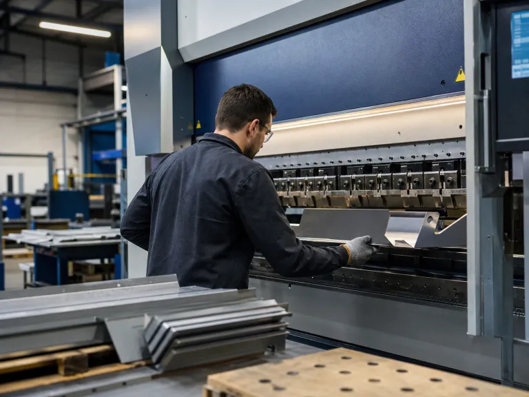 Fotorealistisches Platzhalterbild einer Kantbank mit Bediener