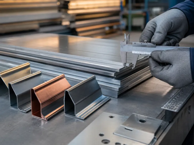 Fotorealistisches Platzhalterbild einer Materialprüfung mit Messschieber